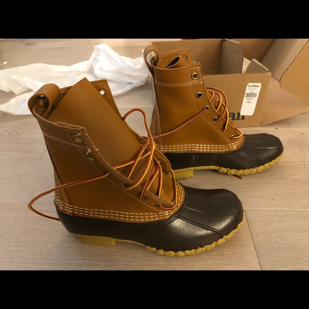 NWT 8” Tan/ Brown Women’s Bean Boots